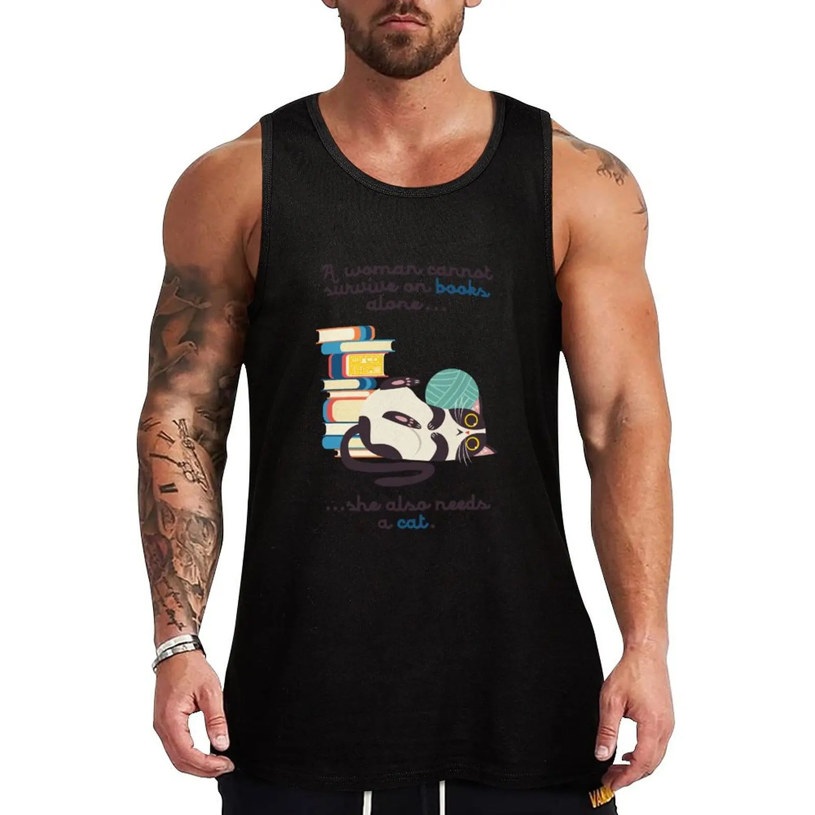 Woman Can't Survive Books & Cat Bookworm Book Lover Tank Top Outdoor Casual Tank Top Sleeveless Loose Summer Top
Woman Can't Survive Books & Cat Bookworm Book Lover Tank Top Outdoor Casual Tank Top Sleeveless Loose Summer Top