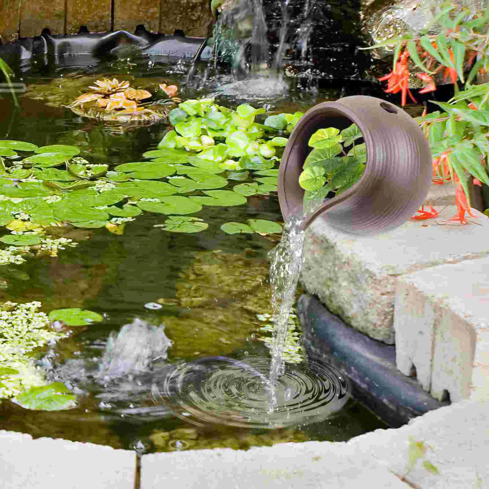 Fall to The Ground Ceramic Fountain Office Outdoor Waterfall Ceramics Jar Courtyard
Fall to The Ground Ceramic Fountain Office Outdoor Waterfall Ceramics Jar Courtyard