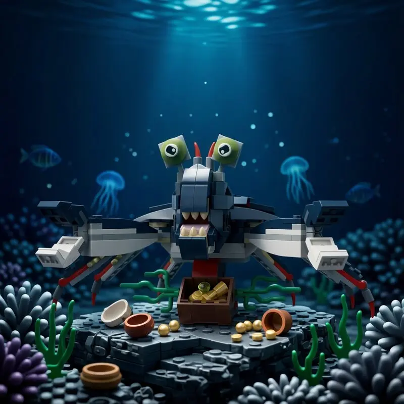 MOC Ocean Animal Shark Sea Snake Building Blocks Model MOC Creative Deep Sea Monster DIY Children's Puzzle Toys Birthday Gift
MOC Ocean Animal Shark Sea Snake Building Blocks Model MOC Creative Deep Sea Monster DIY Children's Puzzle Toys Birthday Gift