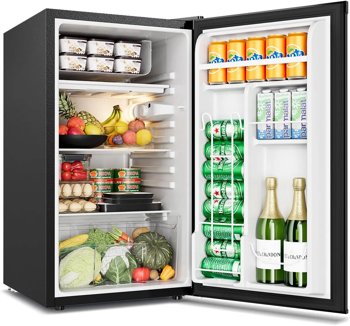 Mini Fridge with Freezer - 3.2 Cu.Ft Single Door Mini Refrigerator with Adjustable Thermostat
Mini Fridge with Freezer - 3.2 Cu.Ft Single Door Mini Refrigerator with Adjustable Thermostat