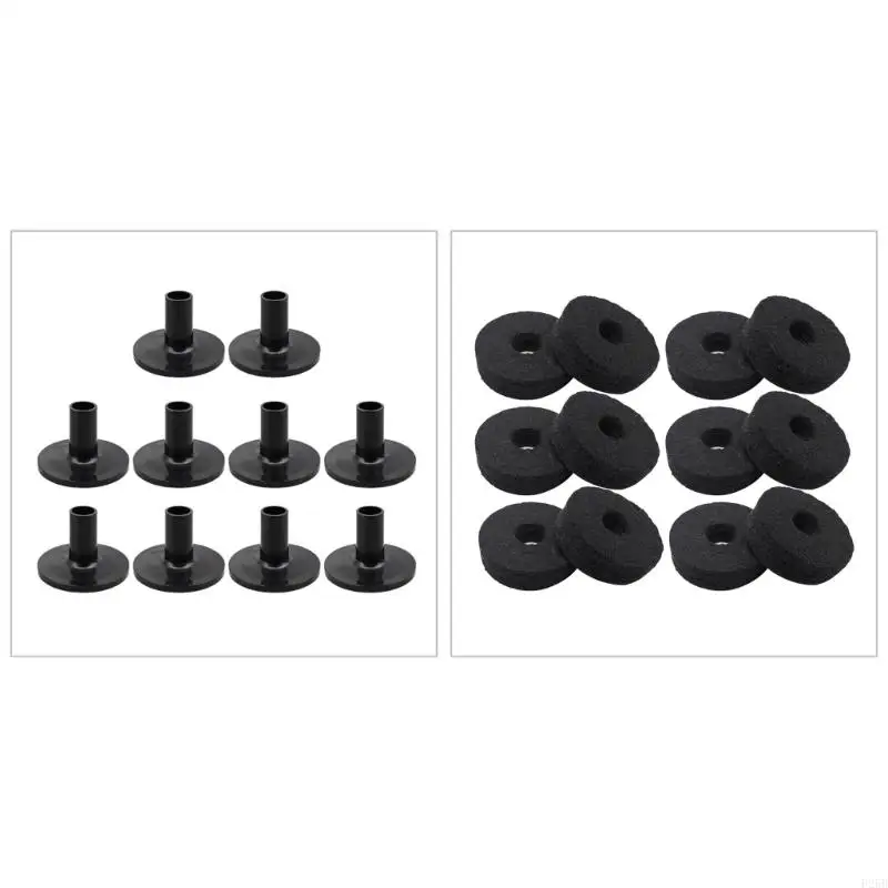 Set of Cymbal Stand Felt Washer and Sleeves Standard Size Cymbal Stand Felt Pads and Plastic Cymbal Sleeve Set
Set of Cymbal Stand Felt Washer and Sleeves Standard Size Cymbal Stand Felt Pads and Plastic Cymbal Sleeve Set