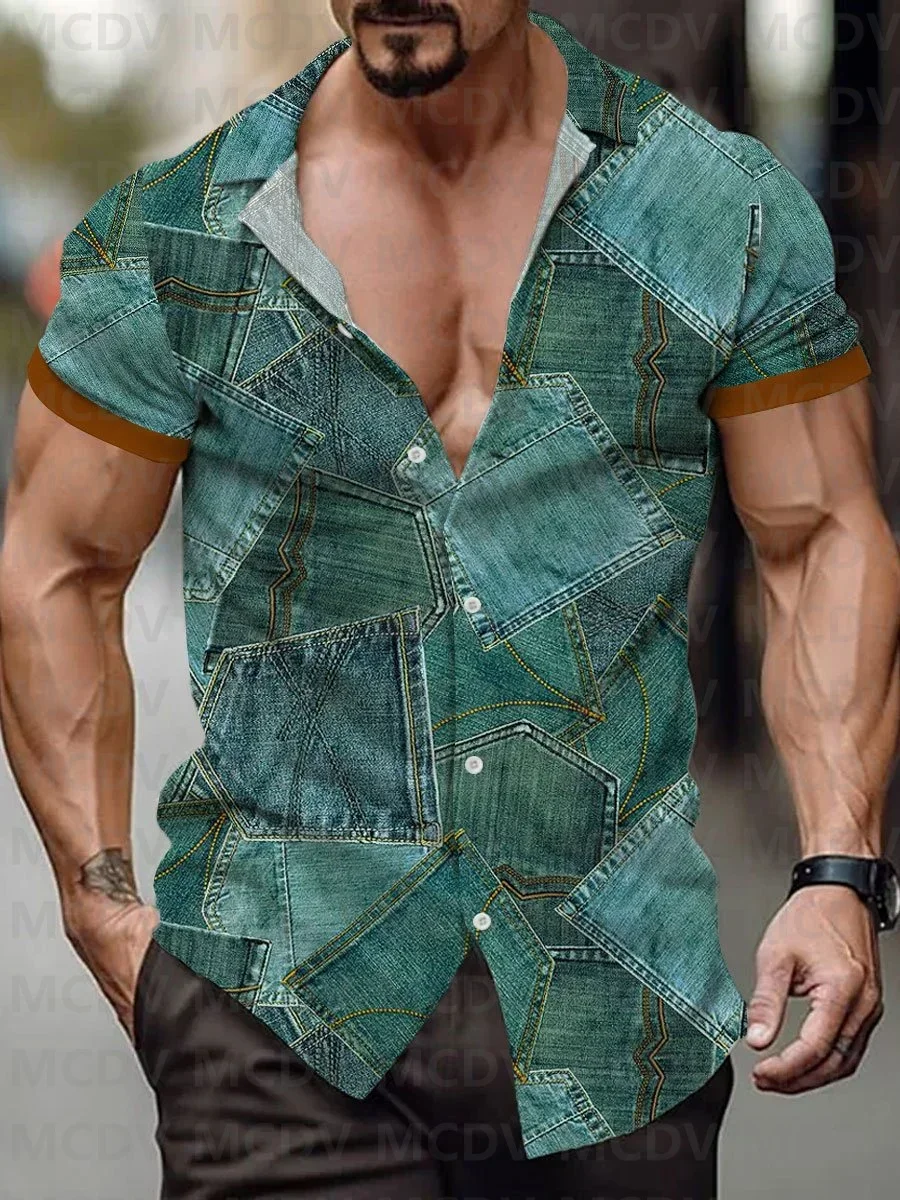 Classic Camo Print Retro Short Sleeve Shirt Print Men's Button Pocket Short Sleeve Shirt Men's
Classic Camo Print Retro Short Sleeve Shirt Print Men's Button Pocket Short Sleeve Shirt Men's