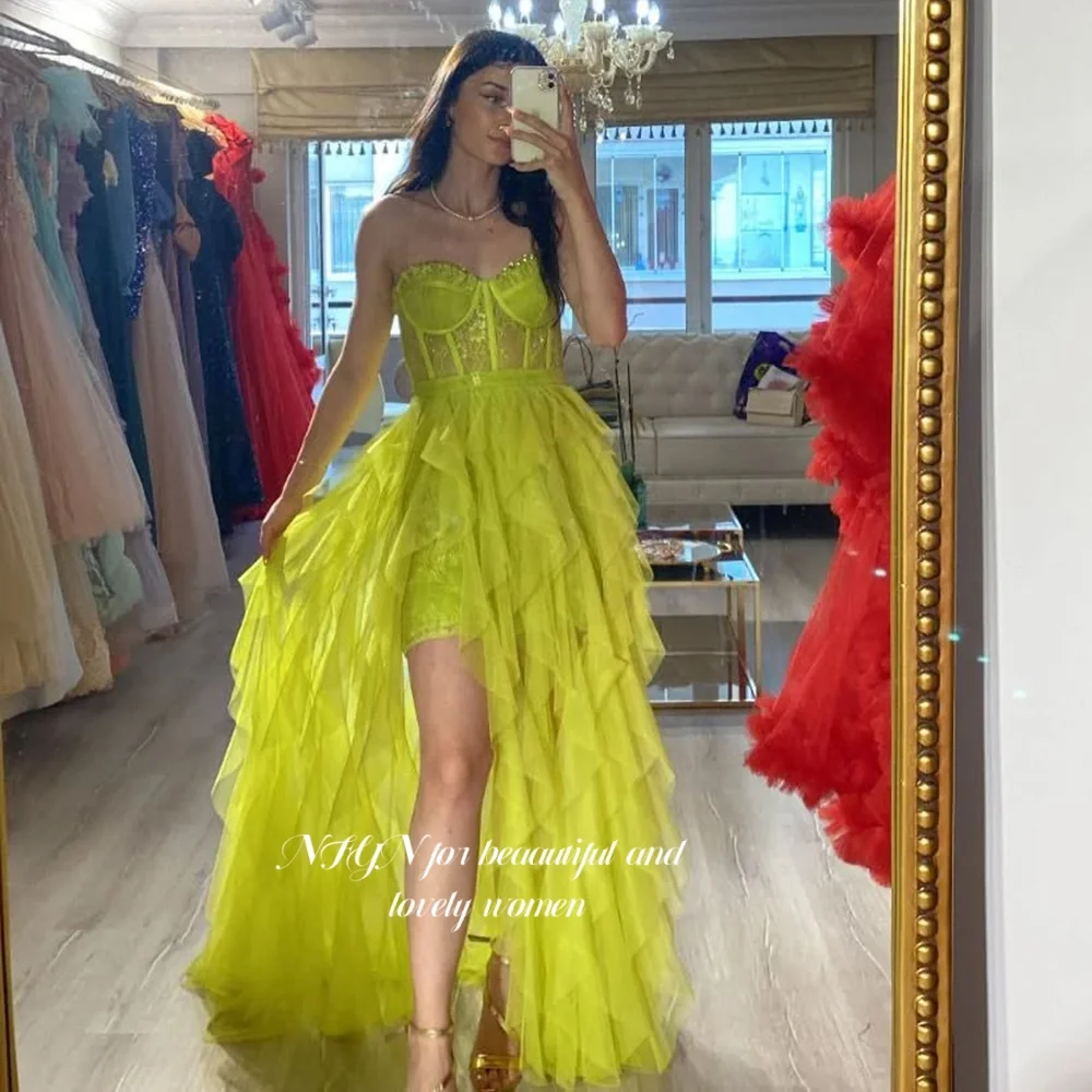 NFYN Prom Dress Mutilayers Sweetheart Formal Ruffles Evening Gown A Line Lace Party Dresses for Women Customized
NFYN Prom Dress Mutilayers Sweetheart Formal Ruffles Evening Gown A Line Lace Party Dresses for Women Customized