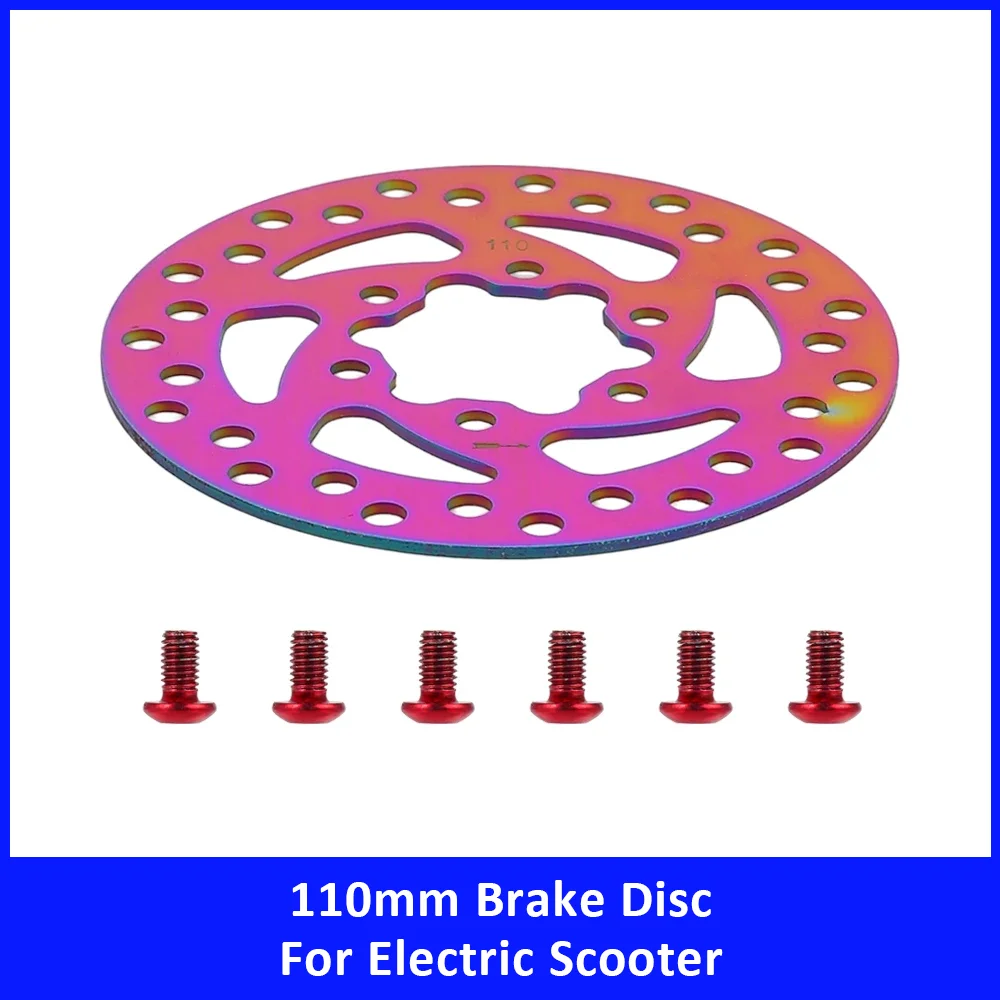 6 Holes 110mm Disc Brake Rotor Colorful Aluminum Alloy Brake Disc for Electric Scooter Replacement Repair Spare Parts
6 Holes 110mm Disc Brake Rotor Colorful Aluminum Alloy Brake Disc for Electric Scooter Replacement Repair Spare Parts