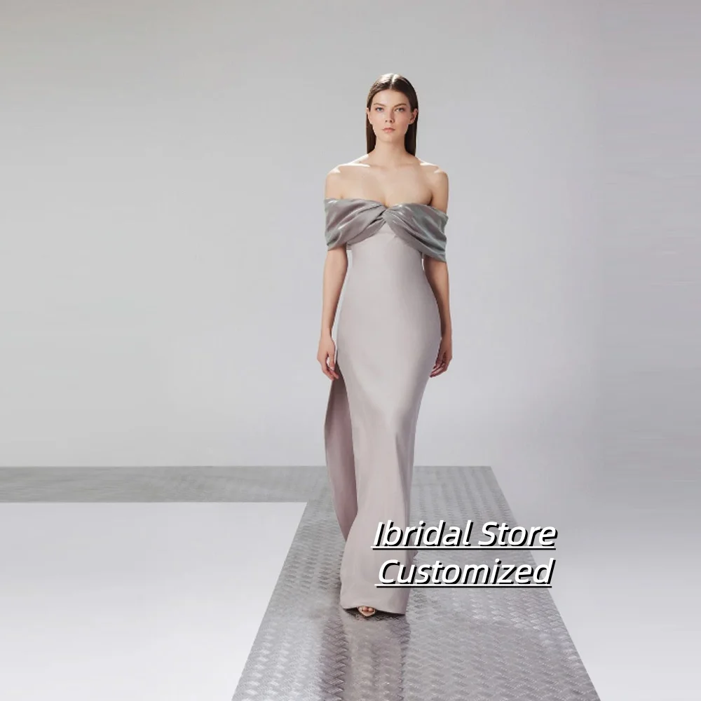 Customized Mermaid Evening Dresses Floor-length Off The Shoulder Sleeveless Prom Gown Fashion Backless Party Gown
Customized Mermaid Evening Dresses Floor-length Off The Shoulder Sleeveless Prom Gown Fashion Backless Party Gown