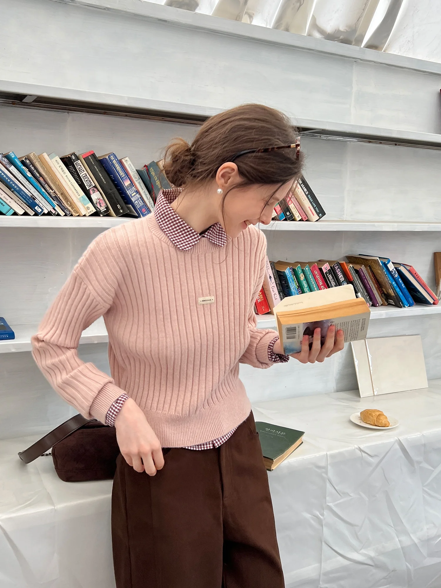 EGGKA Women's Knitted Sweater round Ne Slim Fit Striped Casual Comfortable Soft Polyester Long Sve Winter Top
EGGKA Women's Knitted Sweater round Ne Slim Fit Striped Casual Comfortable Soft Polyester Long Sve Winter Top