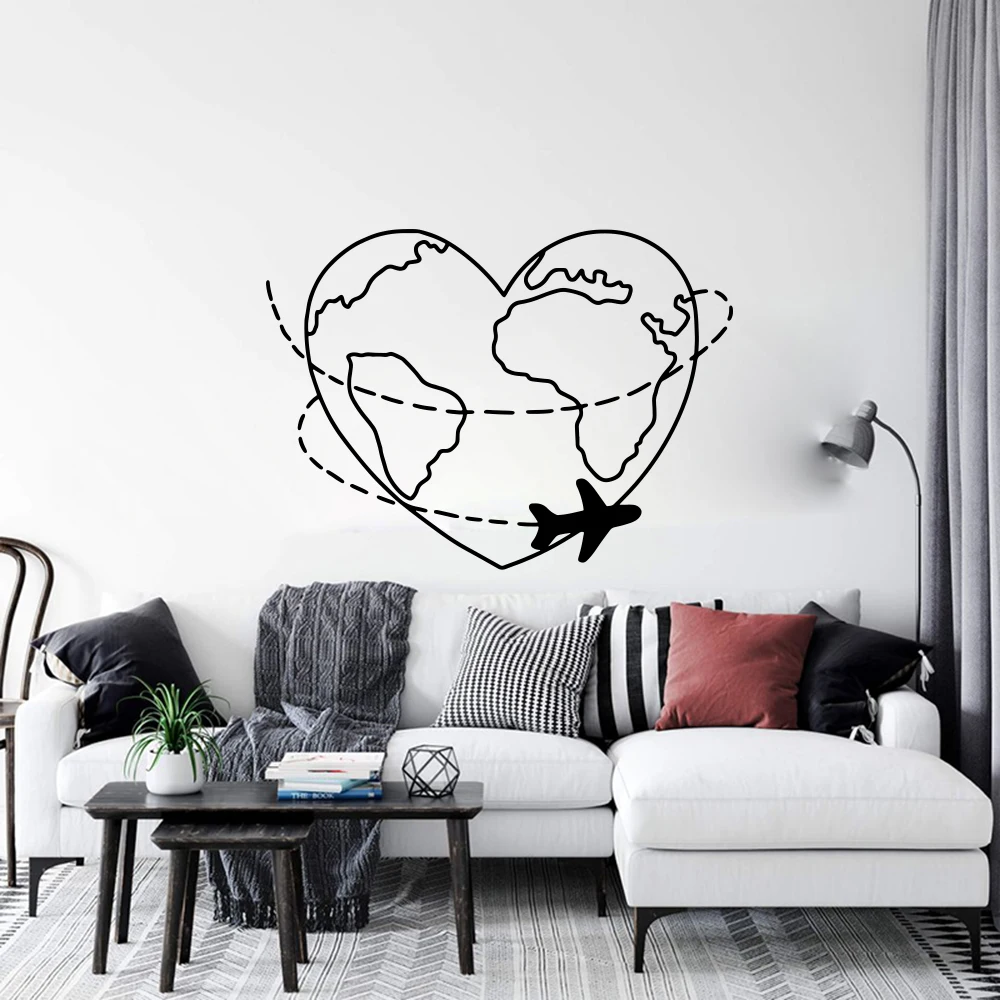 Large Airplane Heart Travel Airplane Wall Sticker Office Playroom Love Explore Trip Adventure Camping Wall Decal Bedroom
Large Airplane Heart Travel Airplane Wall Sticker Office Playroom Love Explore Trip Adventure Camping Wall Decal Bedroom