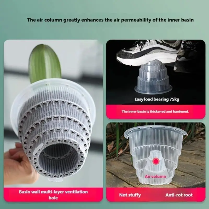 Decorative Home Garden Planter with Root Ventilation System Aesthetic Indoor Outdoor Plant Pot for Butterfly Orchids
Decorative Home Garden Planter with Root Ventilation System Aesthetic Indoor Outdoor Plant Pot for Butterfly Orchids
