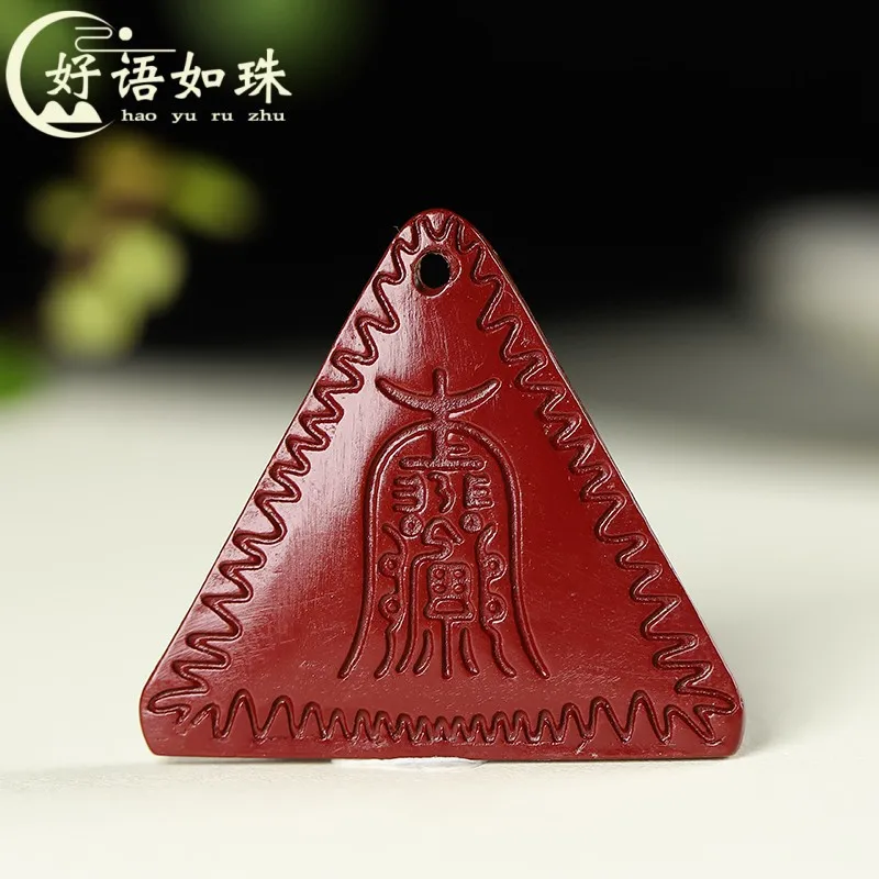 Natural Genuine Goods Cinnabar Triangle Body Protection Men's and Women's Same Purple Gold Sand Necklace Pendant
Natural Genuine Goods Cinnabar Triangle Body Protection Men's and Women's Same Purple Gold Sand Necklace Pendant