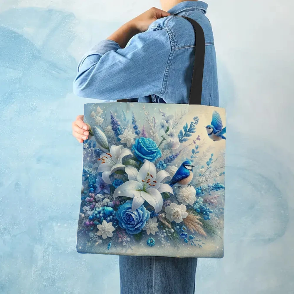 4pcs Flowers Linen Tote Bag Handbag Large Capacity Women Shopping Shoulder Bags
4pcs Flowers Linen Tote Bag Handbag Large Capacity Women Shopping Shoulder Bags