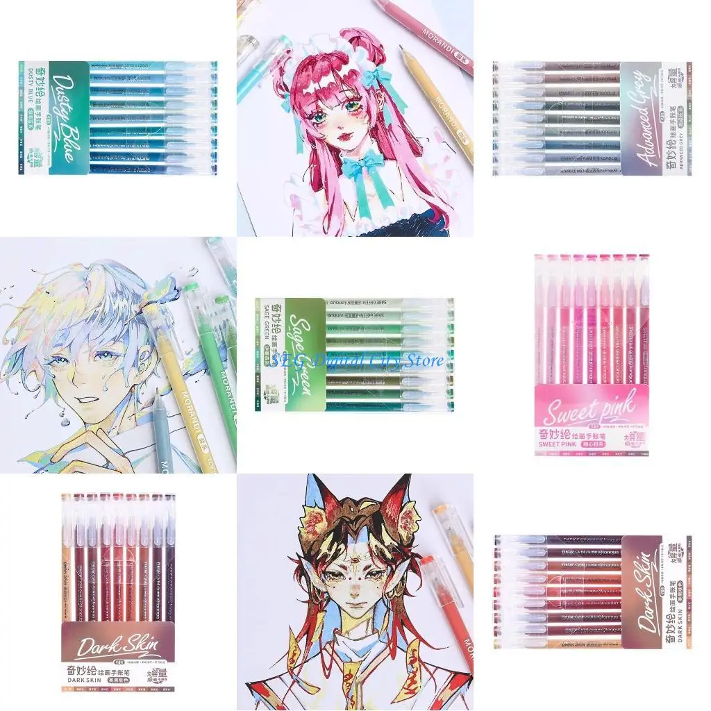 U75B 9Pcs Multicolored Gel Pen Assorted Color Journaling Pen Colorful Drawing Pen
U75B 9Pcs Multicolored Gel Pen Assorted Color Journaling Pen Colorful Drawing Pen