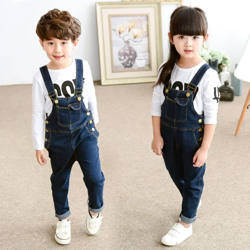 Elastic Softness New Denim Overalls Trousers Spring Fall Trending Solid Color Kids Boys and Girls Children Clothes Jumpsuit
Elastic Softness New Denim Overalls Trousers Spring Fall Trending Solid Color Kids Boys and Girls Children Clothes Jumpsuit