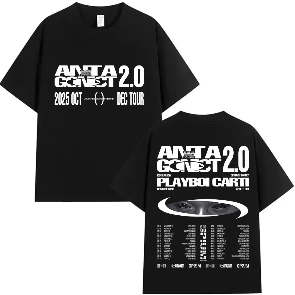 Playboi Carti Antagonist Tour Album 2025 футболка с узором мужская хлопковая футболка большого размера в стиле ретро
Playboi Carti Antagonist Tour Album 2025 футболка с узором мужская хлопковая футболка большого размера в стиле ретро