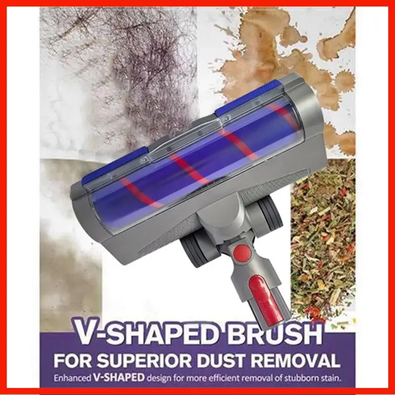 Электрическая насадка для щетки для пола для Dyson V7 V8 V10 V11 V15, запасные части для пылесоса со светодиодной подсветкой для пыли
Электрическая насадка для щетки для пола для Dyson V7 V8 V10 V11 V15, запасные части для пылесоса со светодиодной подсветкой для пыли
