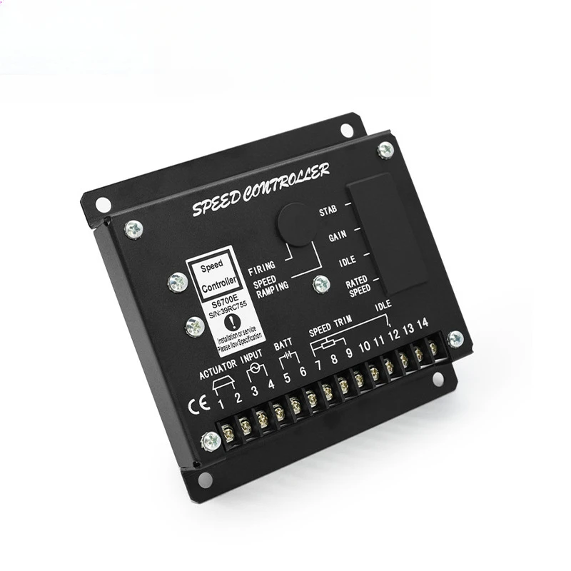 Diesel generator set speed controller S6700E ESC board electronic throttle governor generator set accessories
Diesel generator set speed controller S6700E ESC board electronic throttle governor generator set accessories