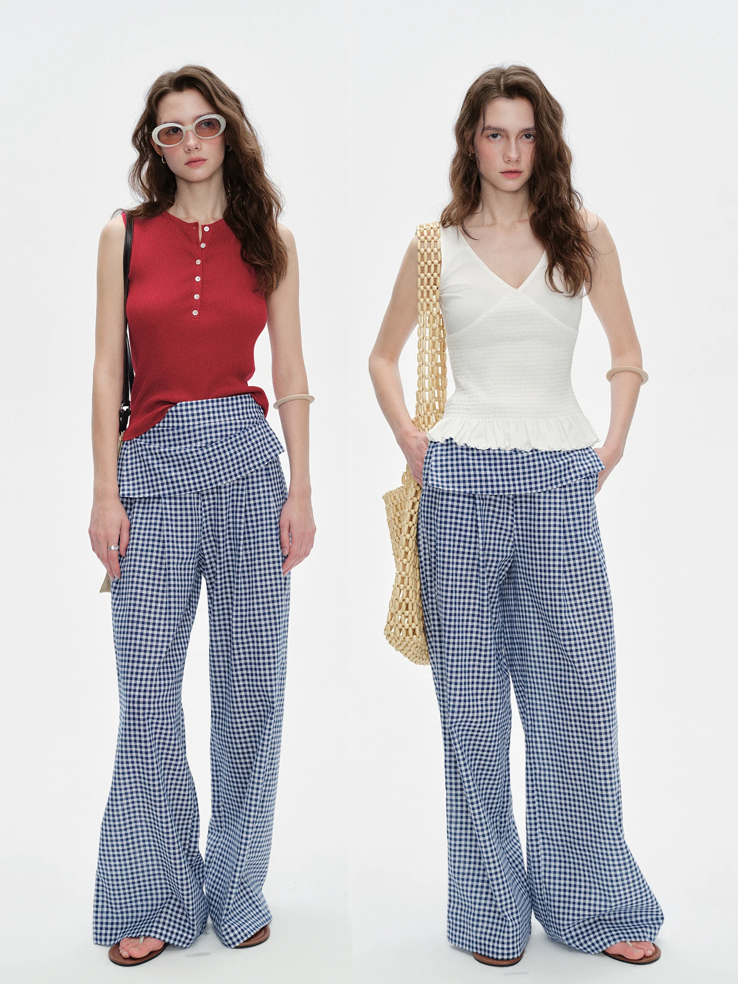 AIYUTONG Comfortable Loose Wide Leg Linen Pants Plaid Design Casual Loose Women's Straight Leg Pants Breathable Skin-Friendly
AIYUTONG Comfortable Loose Wide Leg Linen Pants Plaid Design Casual Loose Women's Straight Leg Pants Breathable Skin-Friendly
