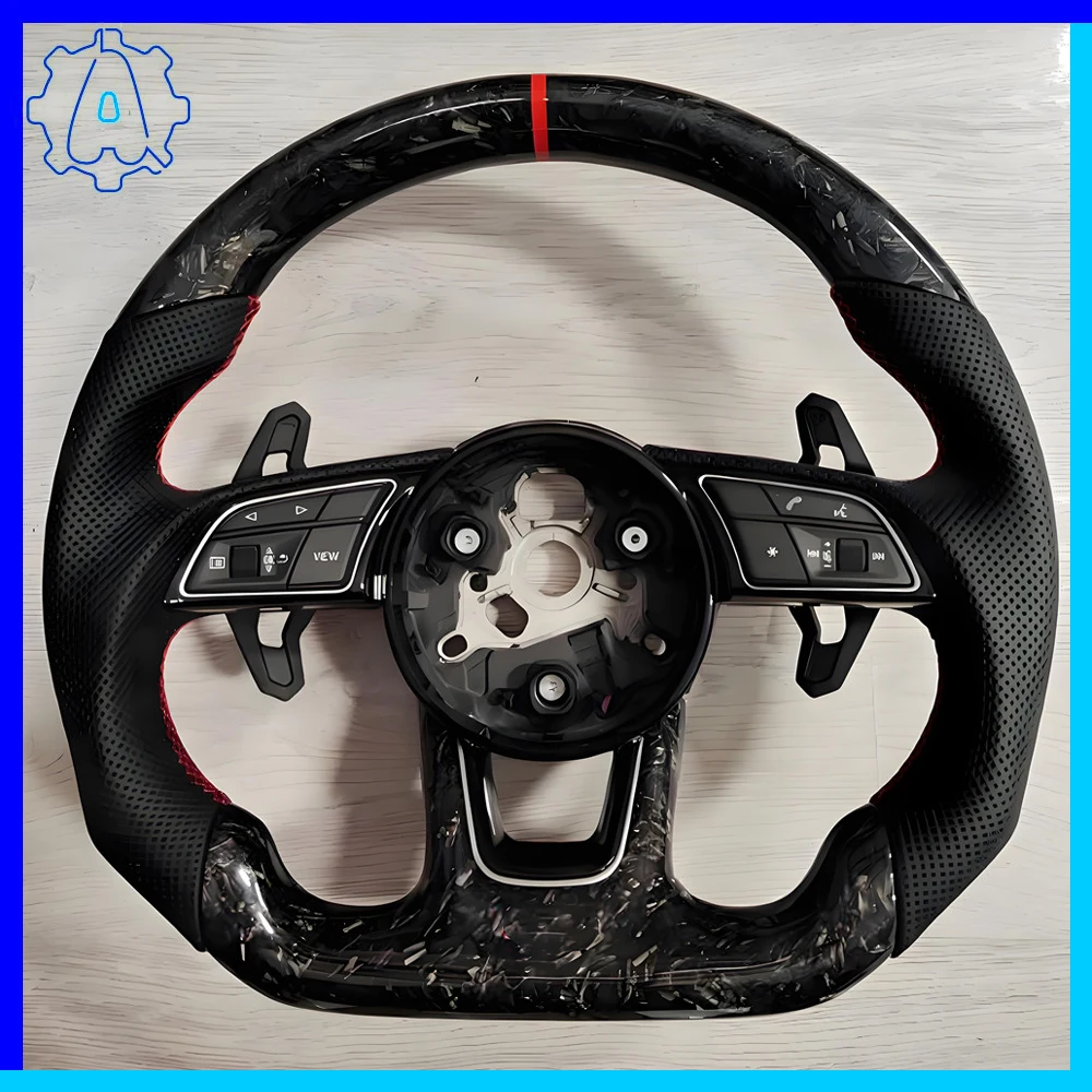 Forged carbon fiber steering wheel for Audi A4 B9 A5 perforated leather multifunctional steering wheel, Car Accessorie
Forged carbon fiber steering wheel for Audi A4 B9 A5 perforated leather multifunctional steering wheel, Car Accessorie