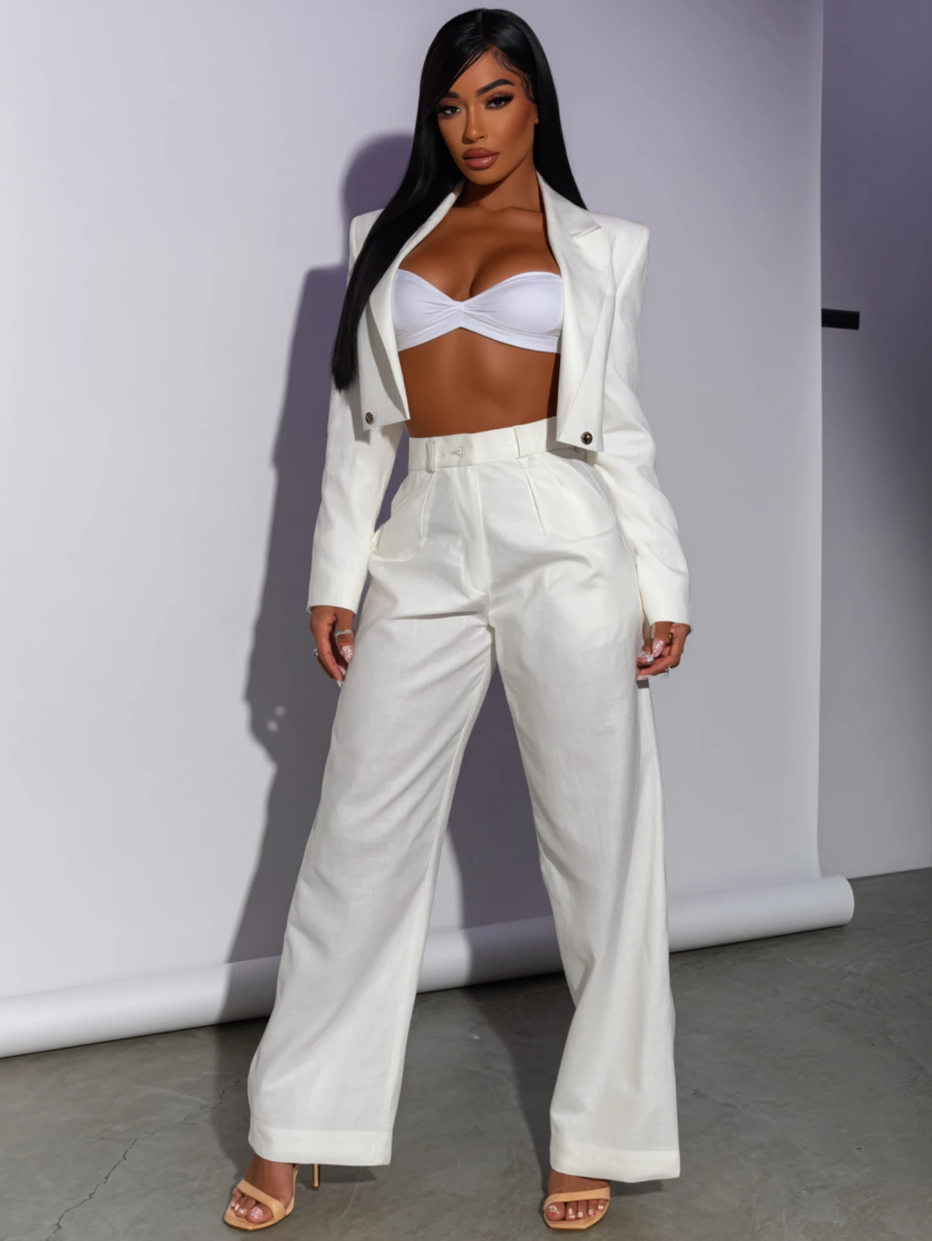 Mia Muse Boutique Women's Sets All Season Single Breasted Plain Button Front Long Sleeve Lapel Full Length Business Pants Sets
Mia Muse Boutique Women's Sets All Season Single Breasted Plain Button Front Long Sleeve Lapel Full Length Business Pants Sets