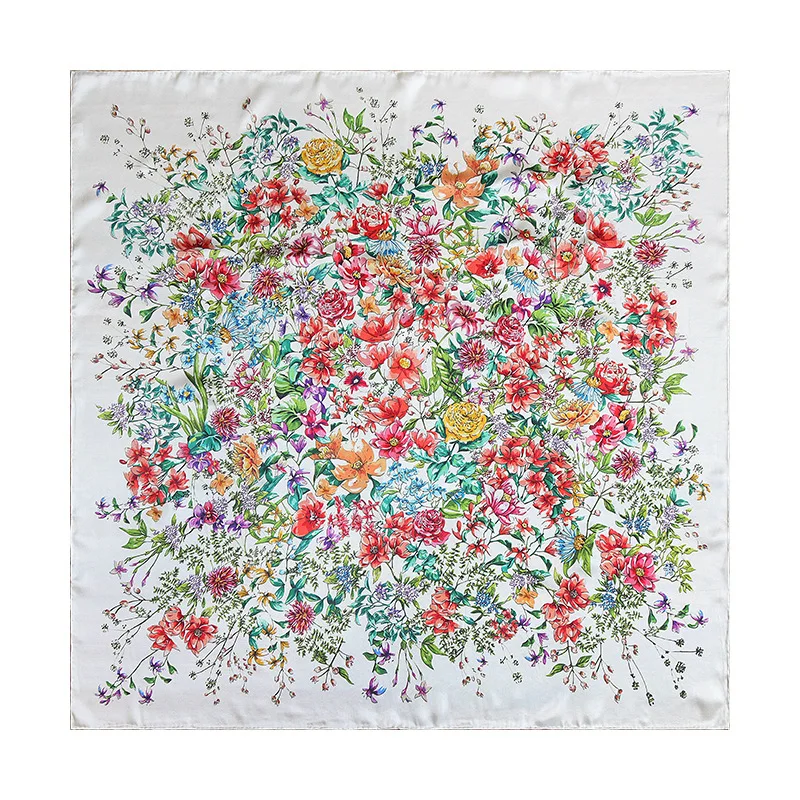 Flower Silk Scarf Hand Rolled Scarfs Silk Mulberry Foulard Femme Luxury Designer Square Bandanas Mother Lover Gift
Flower Silk Scarf Hand Rolled Scarfs Silk Mulberry Foulard Femme Luxury Designer Square Bandanas Mother Lover Gift