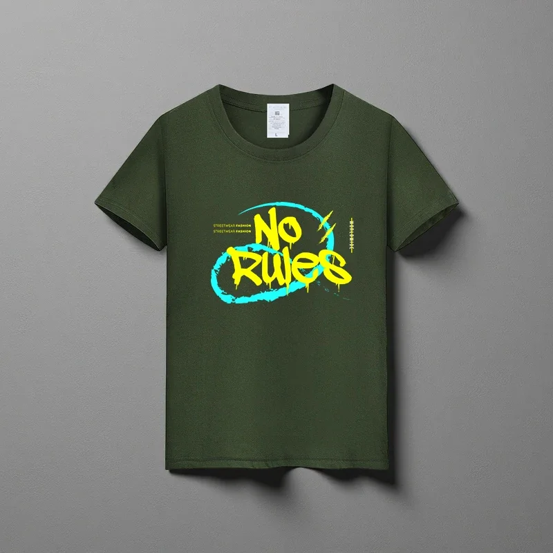 Summer new unisex versatile pure cotton T-shirt fashionable casual round neck top breathable loose fit print short sleeved shirt
Summer new unisex versatile pure cotton T-shirt fashionable casual round neck top breathable loose fit print short sleeved shirt