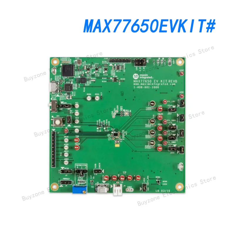 MAX77650EVKIT# MAX77650 ultra-low power PMIC, 3-output SIMO, charger optimized for small Li+
MAX77650EVKIT# MAX77650 ultra-low power PMIC, 3-output SIMO, charger optimized for small Li+