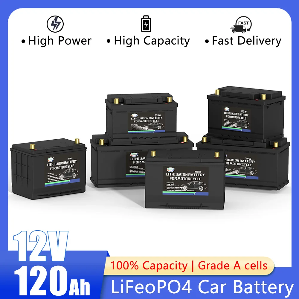 12V Car Battery LiFePO4 Automotive Battery 20~120Ah High Power Maintenance Free Lithium Iron Phosphate Batteries For Truck Boat
12V Car Battery LiFePO4 Automotive Battery 20~120Ah High Power Maintenance Free Lithium Iron Phosphate Batteries For Truck Boat