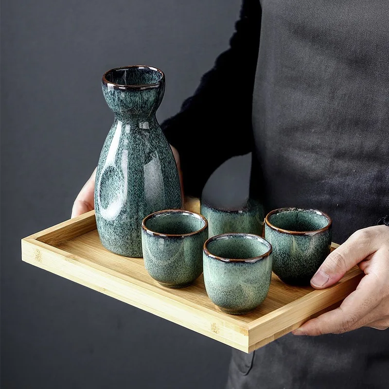 Japanese Vintage Sake Pot Kiln Change Blue Ceramic Wine Cup Home Shochu Wine Dispenser Sushi Restaurant Drinking Utensils Gifts
Japanese Vintage Sake Pot Kiln Change Blue Ceramic Wine Cup Home Shochu Wine Dispenser Sushi Restaurant Drinking Utensils Gifts