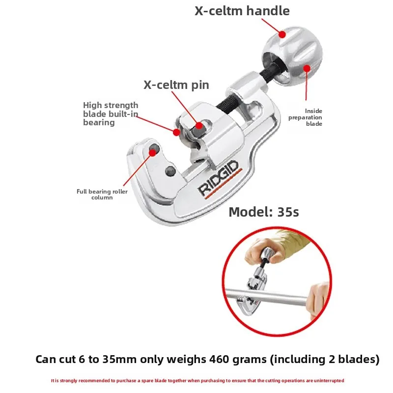 Stainless Steel Pipe Manual Copper Cutter Rotary Pipe Cutter Tool Blade
Stainless Steel Pipe Manual Copper Cutter Rotary Pipe Cutter Tool Blade
