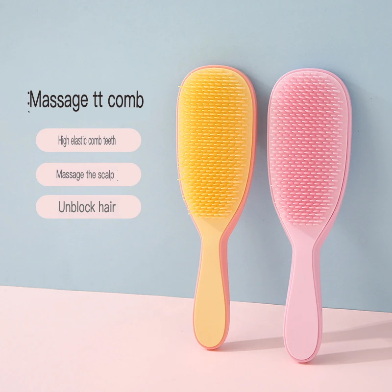 Dry and wet long rib comb handle scalp massage comb Smooth hair household non-knotted portable dexterous comb
Dry and wet long rib comb handle scalp massage comb Smooth hair household non-knotted portable dexterous comb