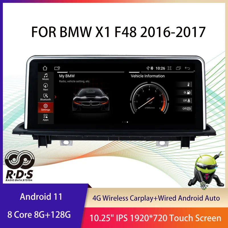 Android 11 Восьмиядерный автомобильный радиоприемник стерео для BMW X1 серии F48 2016-2017 Автомобильный GPS-навигатор мультимедийный плеер с RDS BT Wifi 4G
Android 11 Восьмиядерный автомобильный радиоприемник стерео для BMW X1 серии F48 2016-2017 Автомобильный GPS-навигатор мультимедийный плеер с RDS BT Wifi 4G