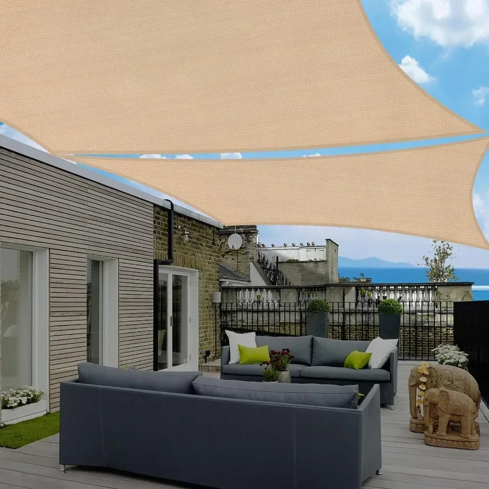 Sun Shade Sail 20'x36' Rectangle Outdoor Shade Cover Sunshade with Hardware Kit for Patio Garden Backyard
Sun Shade Sail 20'x36' Rectangle Outdoor Shade Cover Sunshade with Hardware Kit for Patio Garden Backyard