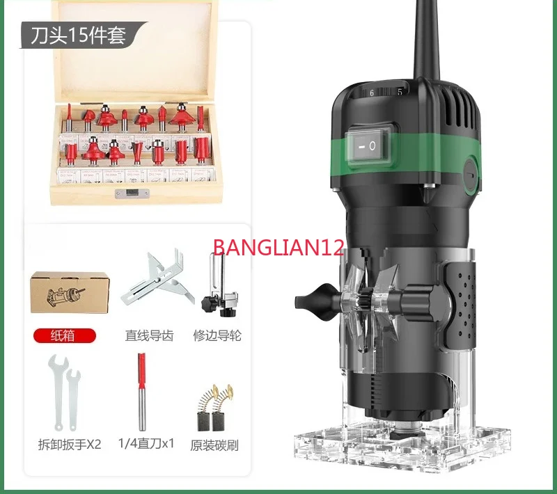 Trimmer Electric flip-chip multi-functional gong machine Woodworking tools Engraving aluminum-plastic plate slotting machine
Trimmer Electric flip-chip multi-functional gong machine Woodworking tools Engraving aluminum-plastic plate slotting machine