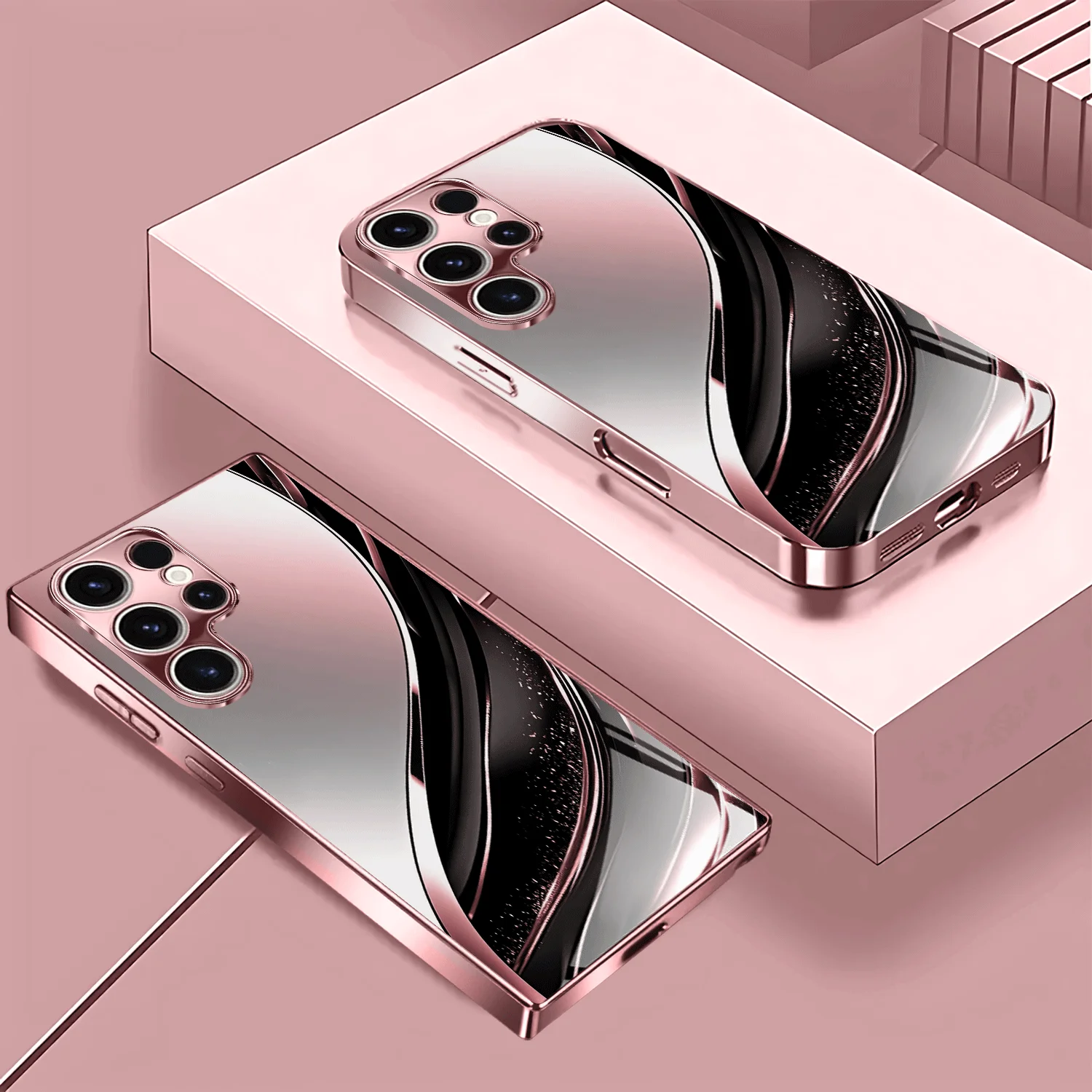 Ribbon pattern rose gold/painted pink phone case, suitable for Samsung Galaxy S26/S25/S24/S23/S22/S21 and other models
Ribbon pattern rose gold/painted pink phone case, suitable for Samsung Galaxy S26/S25/S24/S23/S22/S21 and other models