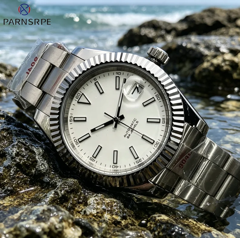 PARNSRPE 41MM Men's Mechanical Watch NH35 Automatic Movement Super Luminous Dial Calendar Automatic Mechanical Watch
PARNSRPE 41MM Men's Mechanical Watch NH35 Automatic Movement Super Luminous Dial Calendar Automatic Mechanical Watch