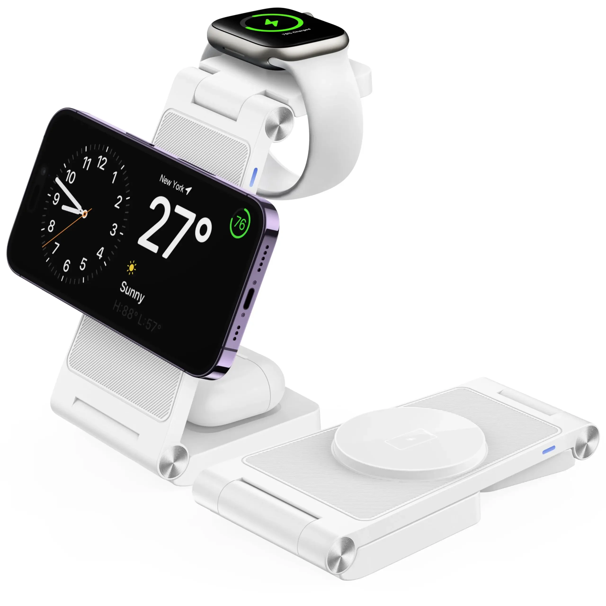 3 in 1 Foldable Wireless Charging Station, Travel Charger for Multiple Devices for iPhone 15 14 Magnetic Wireless Charger Stand
3 in 1 Foldable Wireless Charging Station, Travel Charger for Multiple Devices for iPhone 15 14 Magnetic Wireless Charger Stand