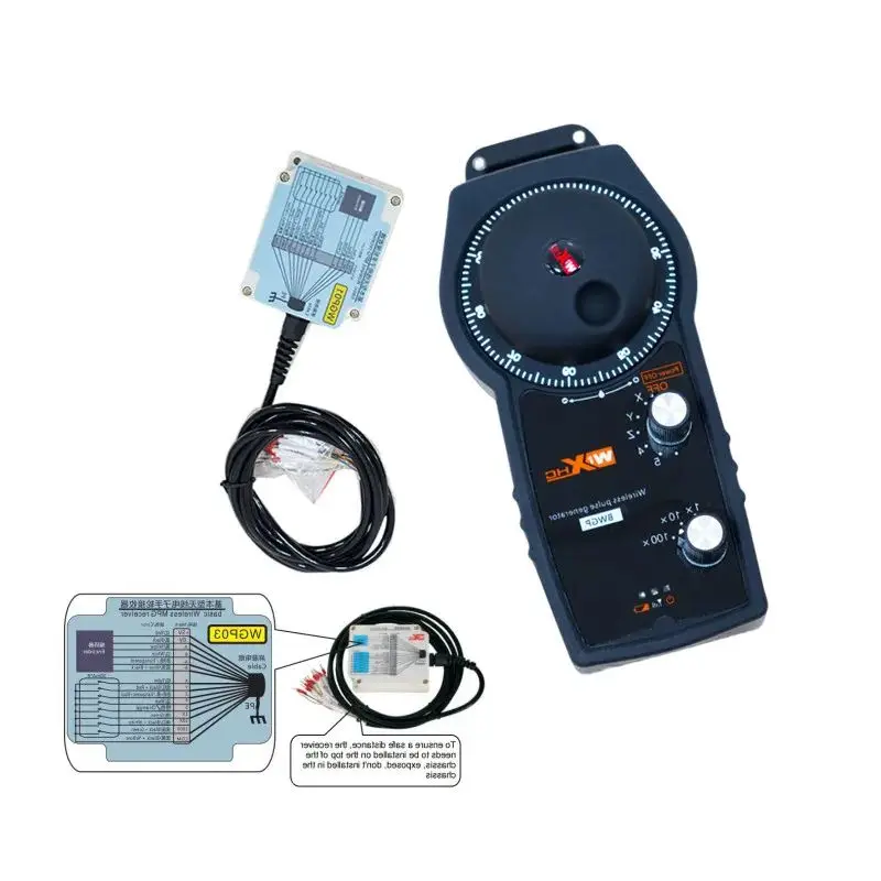 Hot Sale WiXHC Manufacturer 5 axis wireless handwheel wireless Mpg Pendant CNC Remote Controller for Laser Cutting CNC Lathe
Hot Sale WiXHC Manufacturer 5 axis wireless handwheel wireless Mpg Pendant CNC Remote Controller for Laser Cutting CNC Lathe