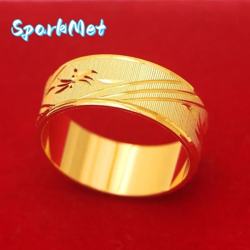 Sparkmet Men's 9999 24K Real Gold Closed Ring Domineering Car Flower Wide Edition Fingercycline Ring Frosted Ring
Sparkmet Men's 9999 24K Real Gold Closed Ring Domineering Car Flower Wide Edition Fingercycline Ring Frosted Ring