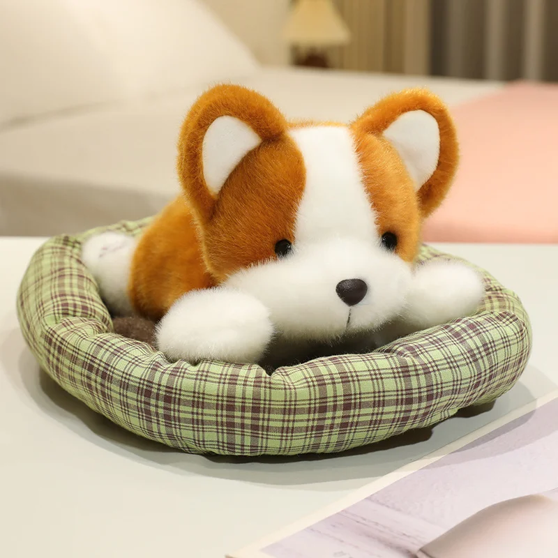 20/26CM Cute Lazy Puppy Plush Dog Doll Realistic Schnauzer Golden Retriever Corgi Sleep On the Pet Bed Kawaii toys
20/26CM Cute Lazy Puppy Plush Dog Doll Realistic Schnauzer Golden Retriever Corgi Sleep On the Pet Bed Kawaii toys
