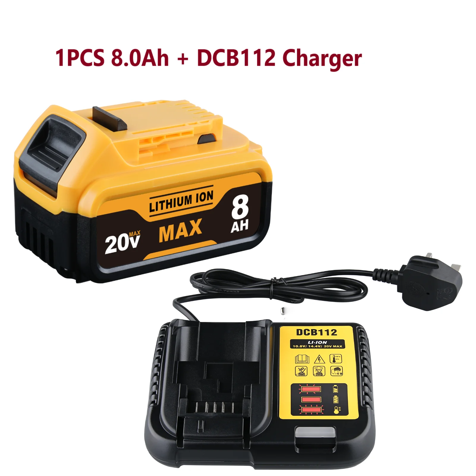 Latest DCB200 20V 6.0Ah 8.0AhBattery and Charger for Dewalt 18V DCB184 DCB200 DCB182 DCB180 DCB181 DCB182 DCB201 Tools Battery
Latest DCB200 20V 6.0Ah 8.0AhBattery and Charger for Dewalt 18V DCB184 DCB200 DCB182 DCB180 DCB181 DCB182 DCB201 Tools Battery