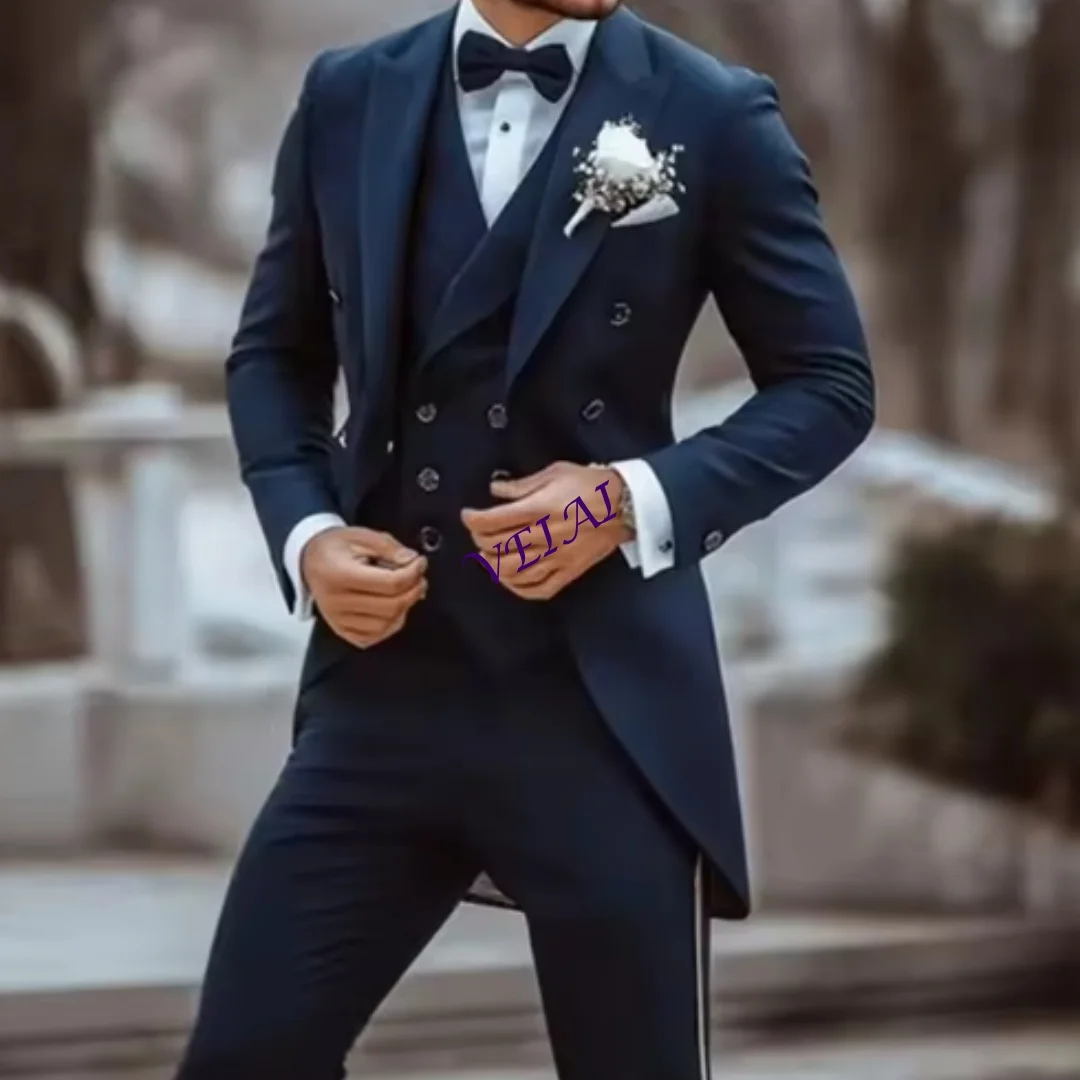 CustomizedMen Suits 3 Piece Fashion Peak Lapel Single Breasted Tailcoat Party Wedding Groom Prom Male Suit (Jacket+Vest+Pants)
CustomizedMen Suits 3 Piece Fashion Peak Lapel Single Breasted Tailcoat Party Wedding Groom Prom Male Suit (Jacket+Vest+Pants)