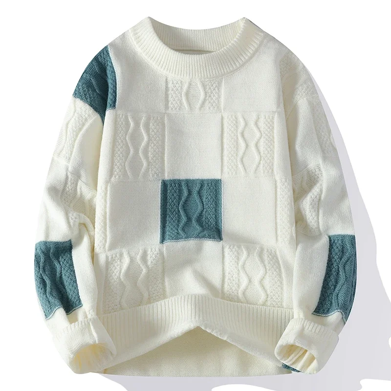 Casual Long Sleeved Round Neck Knitted Sweater Autumn Winter Men's Plush Thick Style Fashionable and Comfortable Warm Pullovers
Casual Long Sleeved Round Neck Knitted Sweater Autumn Winter Men's Plush Thick Style Fashionable and Comfortable Warm Pullovers