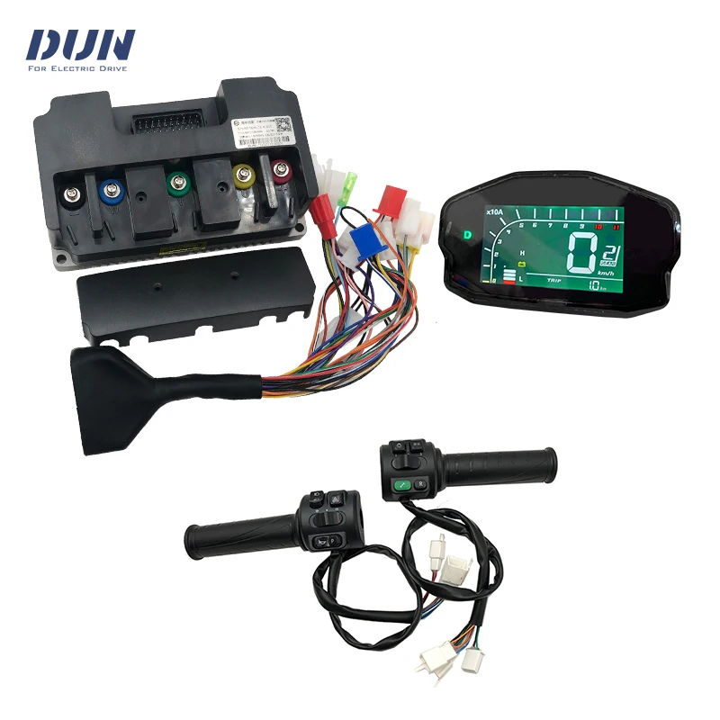 Fardriver ND72200 48V-72V 55A BLDC Sine Wave Hall Sensor Controller with DKD Display and T08 Throttle for 800W-1500W Motor
Fardriver ND72200 48V-72V 55A BLDC Sine Wave Hall Sensor Controller with DKD Display and T08 Throttle for 800W-1500W Motor