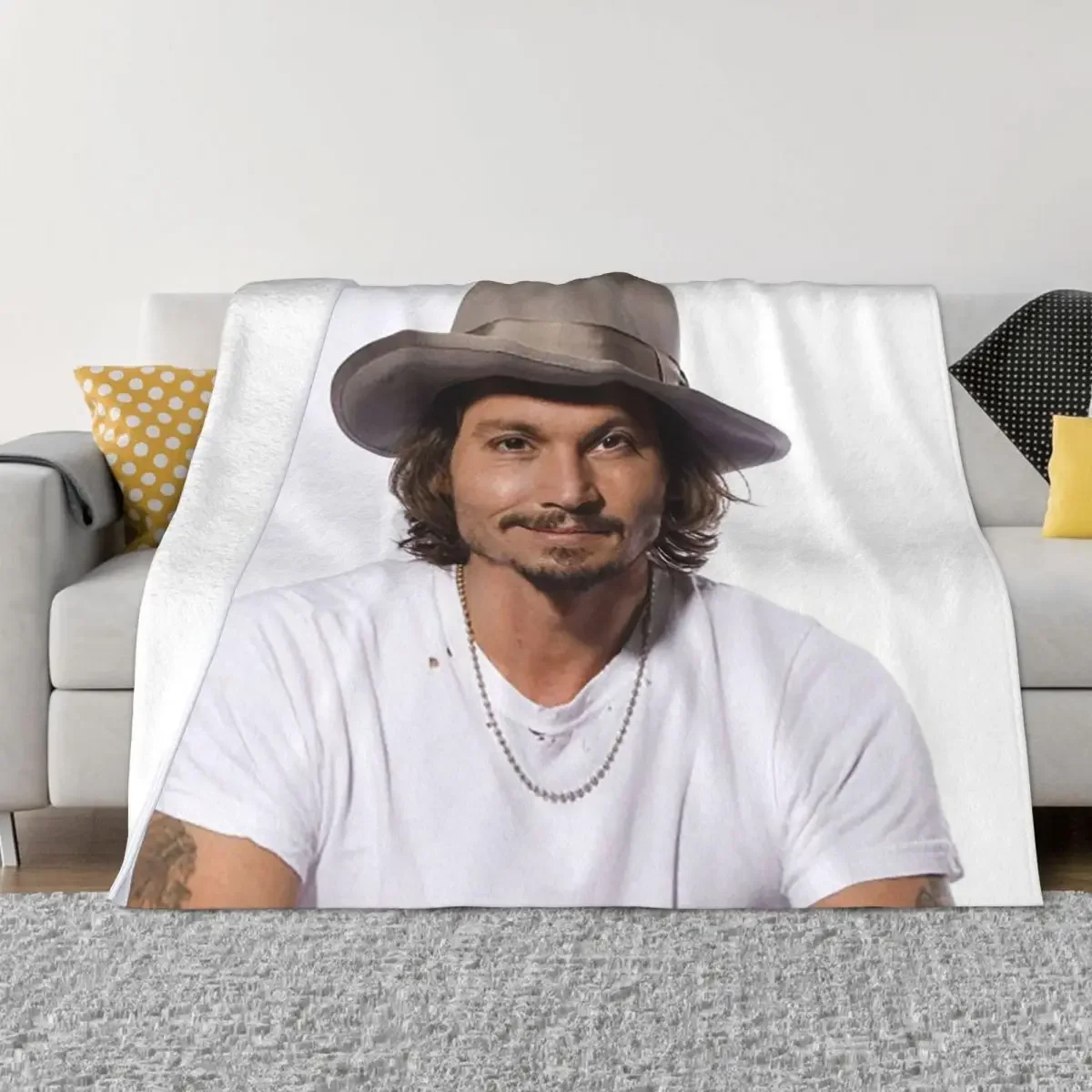 Johnny Depp Blanket Flannel Decoration Movie Star Portable Lightweight Throw Blankets for Home Car Bedspreads Cozy Comfortable
Johnny Depp Blanket Flannel Decoration Movie Star Portable Lightweight Throw Blankets for Home Car Bedspreads Cozy Comfortable