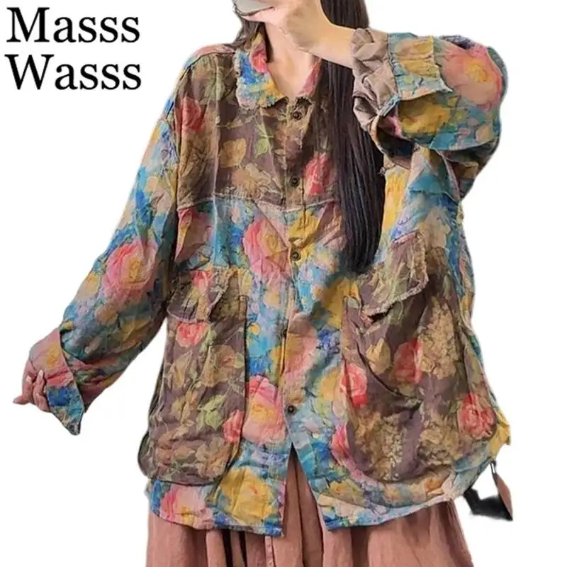 Masss Wasss 2026 Korean Tops Spring Womens Fashion Printed Vintage Shirts Ladies Loose Casual Classic Floral Long Sleeve Blouses
Masss Wasss 2026 Korean Tops Spring Womens Fashion Printed Vintage Shirts Ladies Loose Casual Classic Floral Long Sleeve Blouses