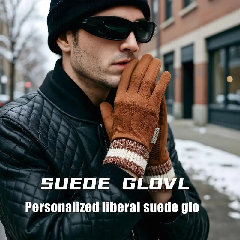 Winter Suede Gloves Outdoor Cycling Windproof Flip-Finger Touch Screen Gloves Men Winter Thickened Driving Gloves For Men Gifts
Winter Suede Gloves Outdoor Cycling Windproof Flip-Finger Touch Screen Gloves Men Winter Thickened Driving Gloves For Men Gifts