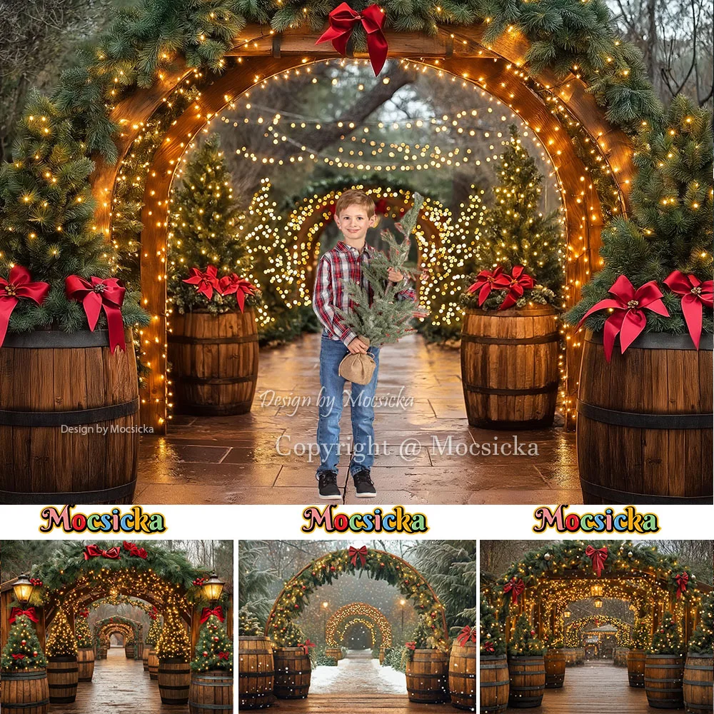 Mocsicka Christmas Archway Background Photography Wooden Xmas Tree Farm Snowflake Backdrop Winter Children Family Photo Studio
Mocsicka Christmas Archway Background Photography Wooden Xmas Tree Farm Snowflake Backdrop Winter Children Family Photo Studio