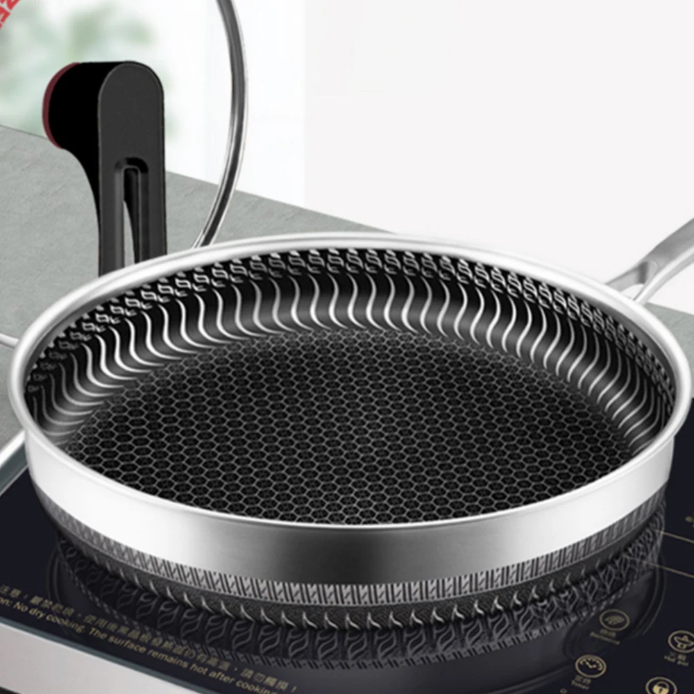 304 Stainless Steel Kitchen Quality Frying Pan Nonstick Pan Cooking Fried Steak Pot Electromagnetic Furnace General
304 Stainless Steel Kitchen Quality Frying Pan Nonstick Pan Cooking Fried Steak Pot Electromagnetic Furnace General