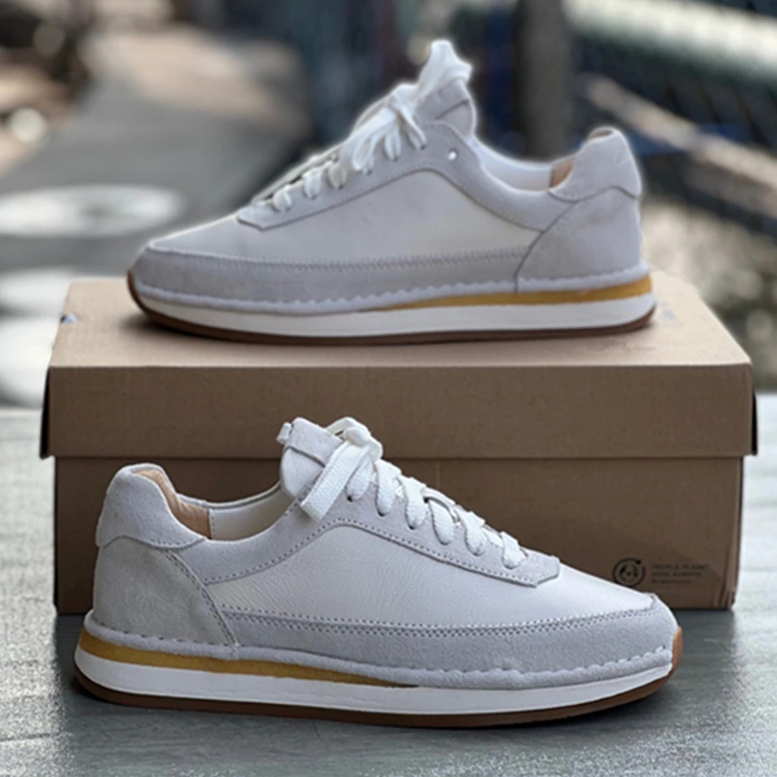 Dave&Di British Fashion Women's Casual Sports Color Matching Color Genuine Leather Matching Cowhide Thick-soled Sneakers Women
Dave&Di British Fashion Women's Casual Sports Color Matching Color Genuine Leather Matching Cowhide Thick-soled Sneakers Women
