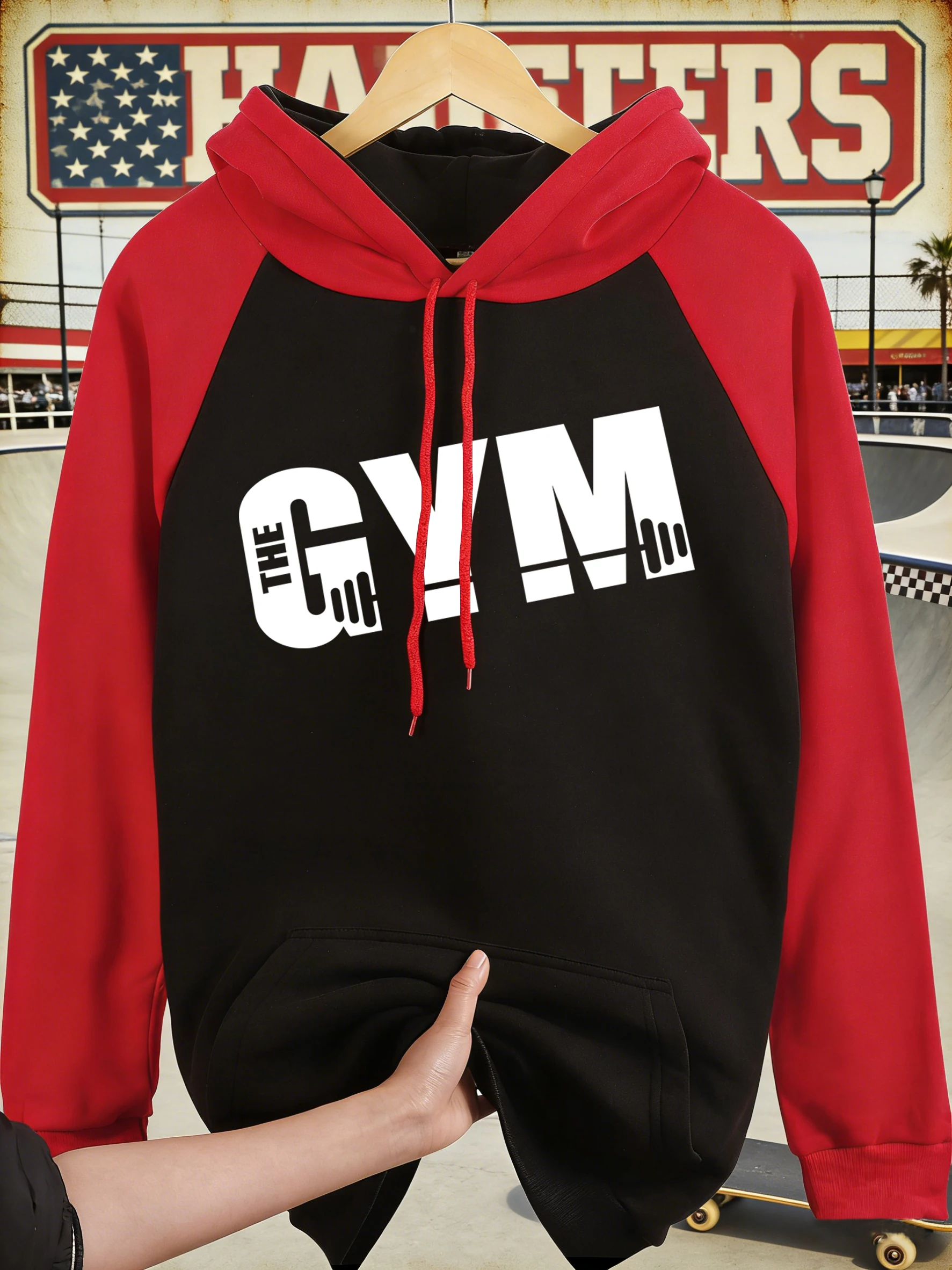 Мужская флисовая толстовка-реглан с надписью The Gym Letter, повседневная осенняя одежда, модная унисекс-модель, базовая уличная одежда
Мужская флисовая толстовка-реглан с надписью The Gym Letter, повседневная осенняя одежда, модная унисекс-модель, базовая уличная одежда
