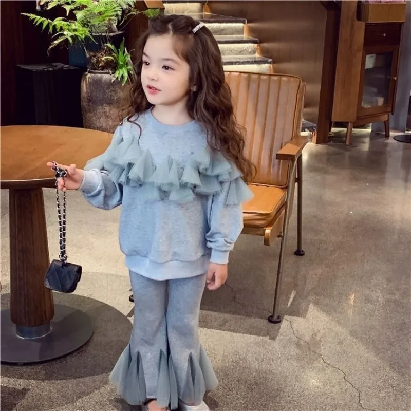 Новинка 2023 года, детская сетчатая толстовка с капюшоном, брюки-клеш, комплект из двух предметов, комплект для девочек-подростков от 4 до 15 лет, весенне-осенний комплект
Новинка 2023 года, детская сетчатая толстовка с капюшоном, брюки-клеш, комплект из двух предметов, комплект для девочек-подростков от 4 до 15 лет, весенне-осенний комплект